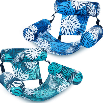 💎 -50% ON INFLATABLE POOL FLOATING CHAIR! 💎 Tropical Leaf Design, Ultra-Lightweight & Puncture-Resistant PVC ✨