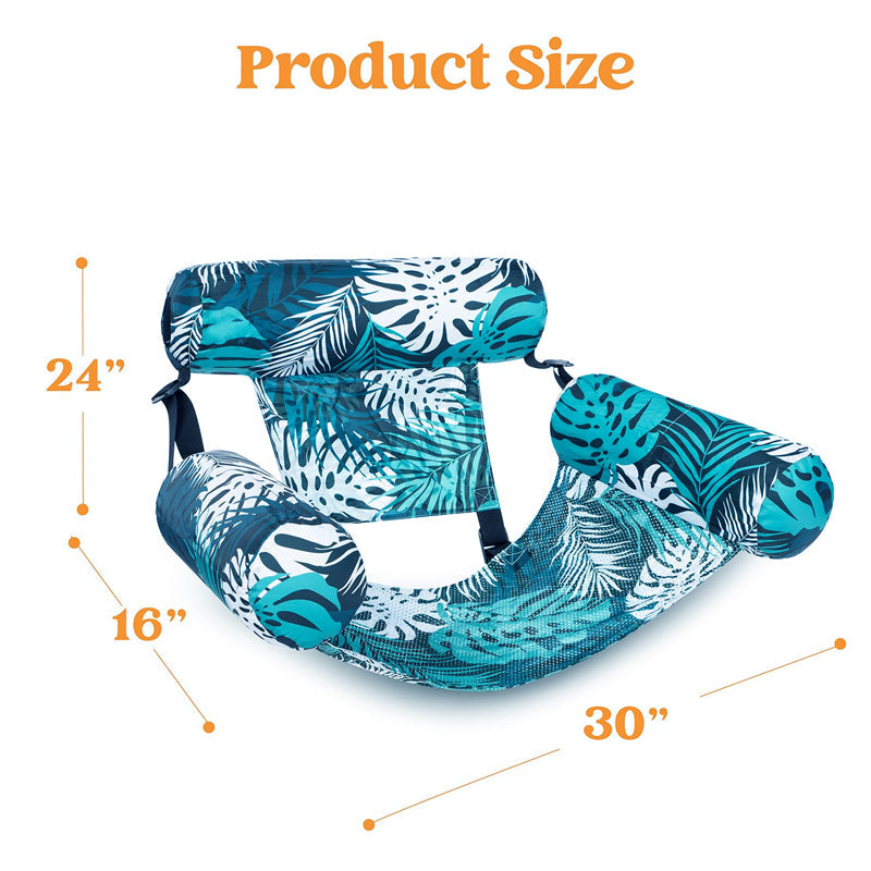 💎 -50% ON INFLATABLE POOL FLOATING CHAIR! 💎 Tropical Leaf Design, Ultra-Lightweight & Puncture-Resistant PVC ✨