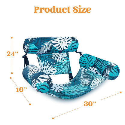 💎 -50% ON INFLATABLE POOL FLOATING CHAIR! 💎 Tropical Leaf Design, Ultra-Lightweight & Puncture-Resistant PVC ✨
