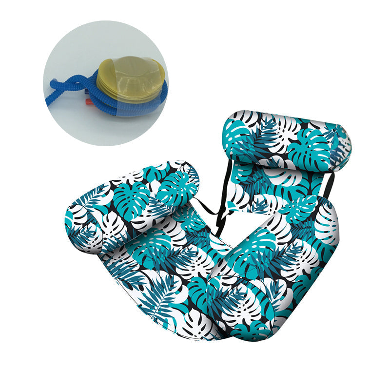 💎 -50% ON INFLATABLE POOL FLOATING CHAIR! 💎 Tropical Leaf Design, Ultra-Lightweight & Puncture-Resistant PVC ✨