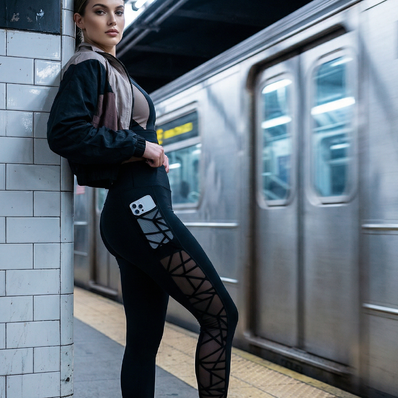 [Exceptional Price] 😎 50% Off 🔥Women's Mesh High Waist Yoga Pants with Pockets