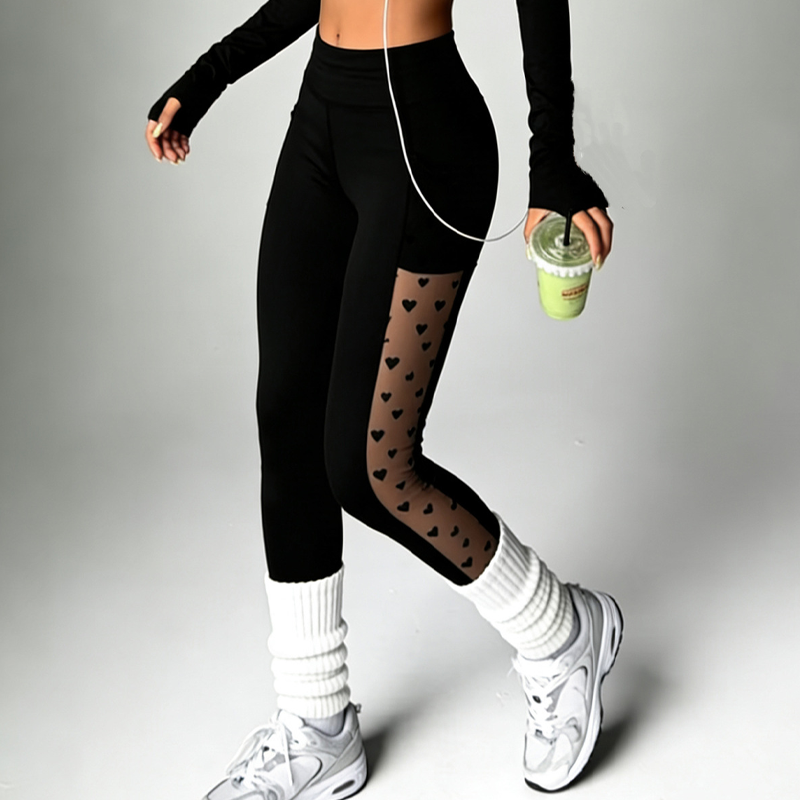 [Exceptional Price] 😎 50% Off 🔥Women's Mesh High Waist Yoga Pants with Pockets