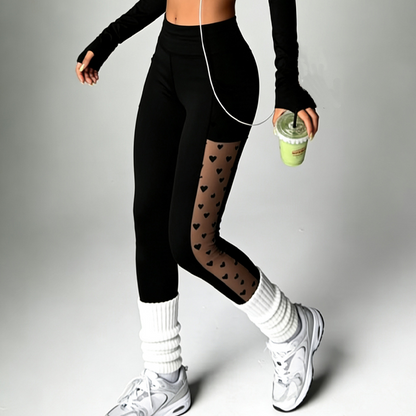 [Exceptional Price] 😎 50% Off 🔥Women's Mesh High Waist Yoga Pants with Pockets