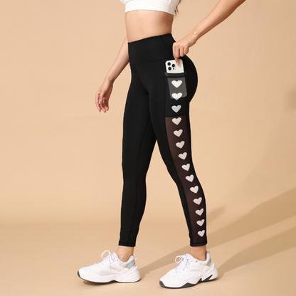 [Exceptional Price] 😎 50% Off 🔥Women's Mesh High Waist Yoga Pants with Pockets