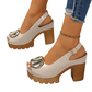Chunky Heel Sandals – 9.5cm Block Heel, Secure Buckle & Rugged Grip 💃