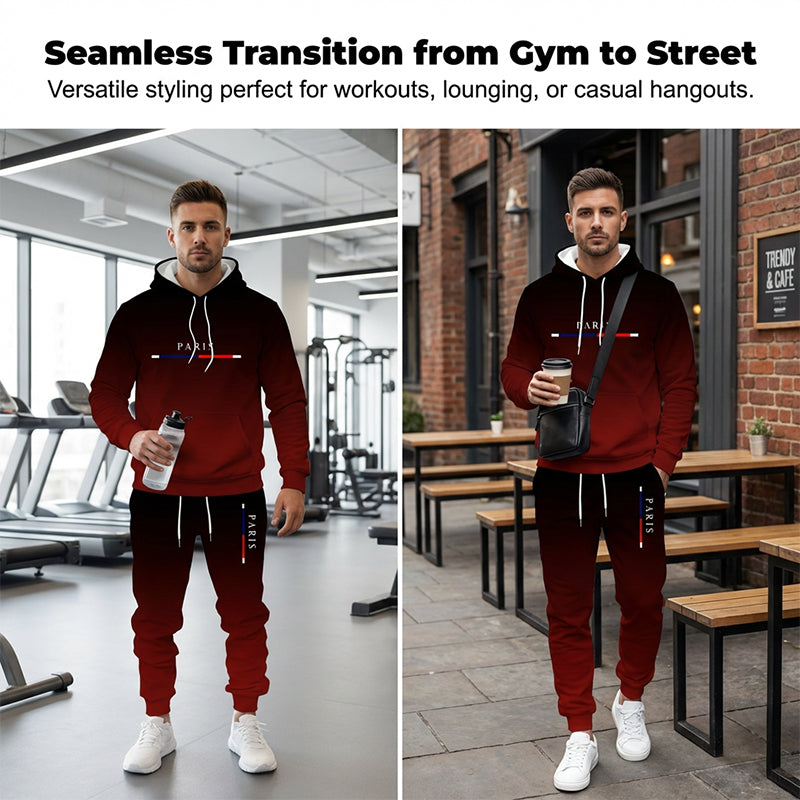👖New arrival 40% OFF!🧥Men's Gradient Tracksuit Set - Hoodie and Sweatpants