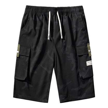 🔥New arrival Sale🔥  Men's Camo Cargo Shorts with Drawstring Waist