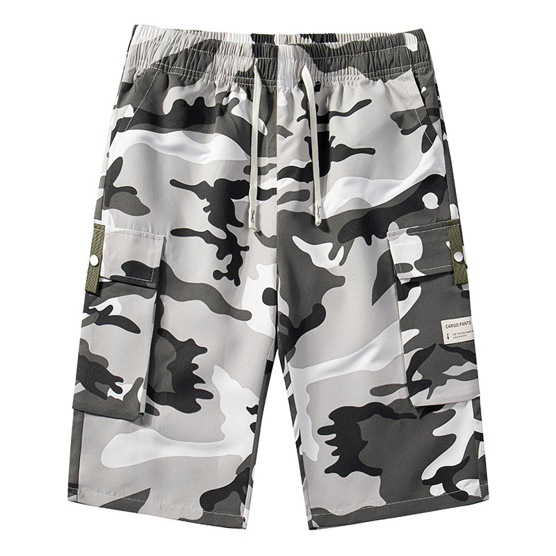 🔥New arrival Sale🔥  Men's Camo Cargo Shorts with Drawstring Waist