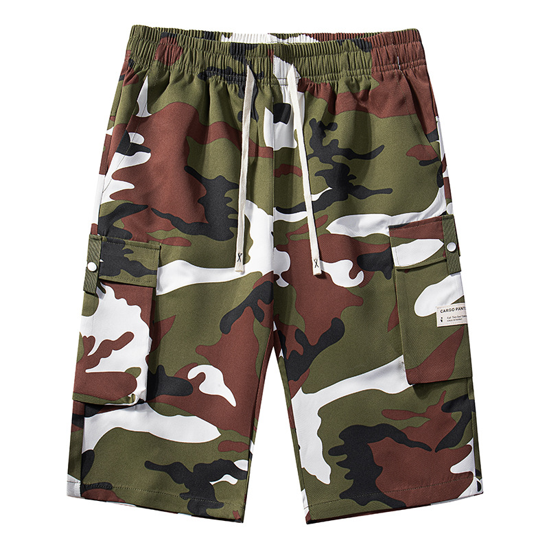 🔥New arrival Sale🔥  Men's Camo Cargo Shorts with Drawstring Waist