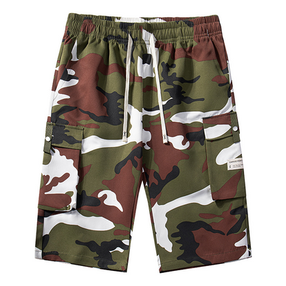 🔥New arrival Sale🔥  Men's Camo Cargo Shorts with Drawstring Waist