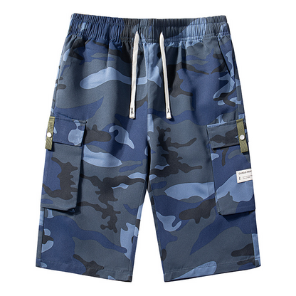 🔥New arrival Sale🔥  Men's Camo Cargo Shorts with Drawstring Waist