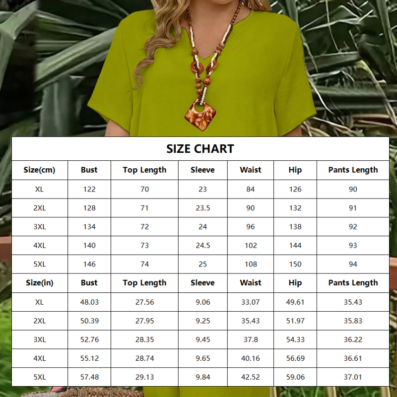 Spring New Arrival ✨🌺 Women's Casual Short Sleeve Top & Wide Leg Pants Set