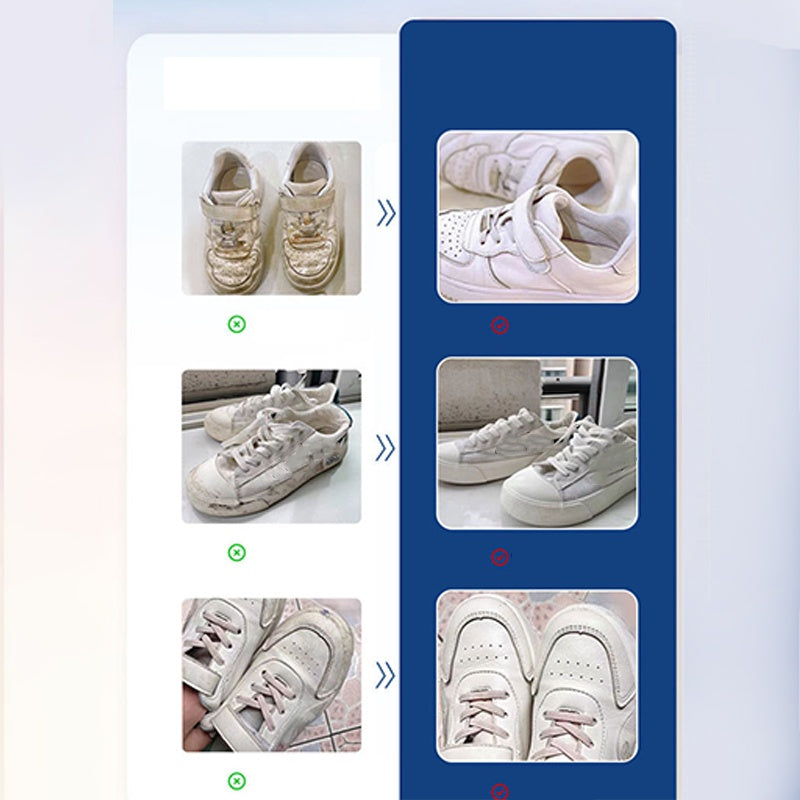 Buy 2 Get 3 FREE    Waterless Foam White Shoe Cleaner with Brush