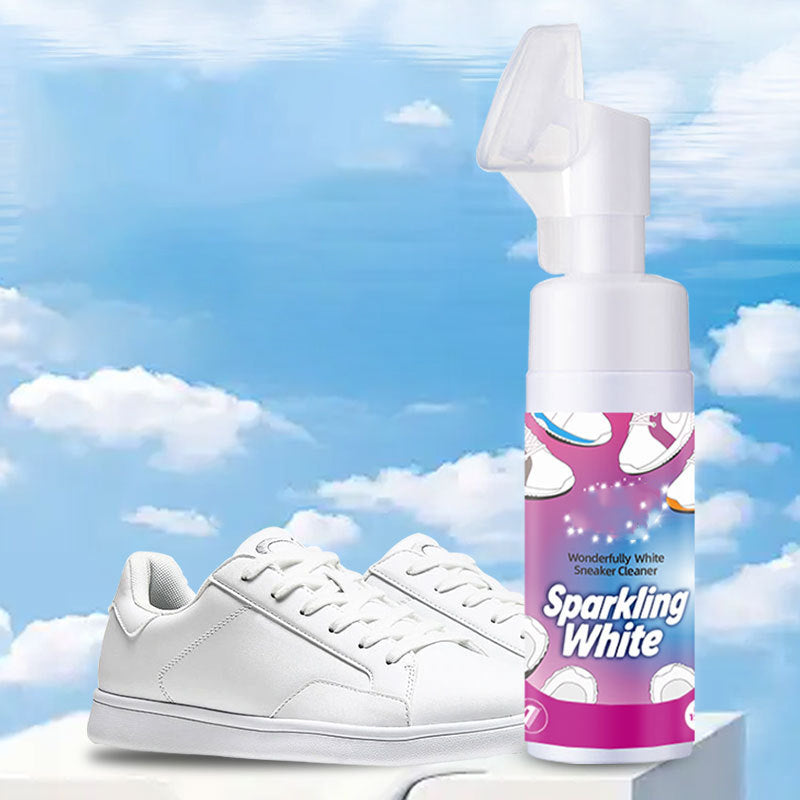 Buy 2 Get 3 FREE    Waterless Foam White Shoe Cleaner with Brush