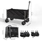 [Exceptional Price] Collapsible Wagon Cart with Wheels—Durable, Convenient,Versatile,Practical
