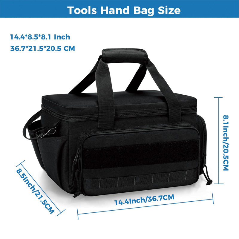 🔥Ultimate Heavy-Duty Canvas Tool Bag with MOLLE System | Professional Organizer & Multi-Pocket Technician Carrier