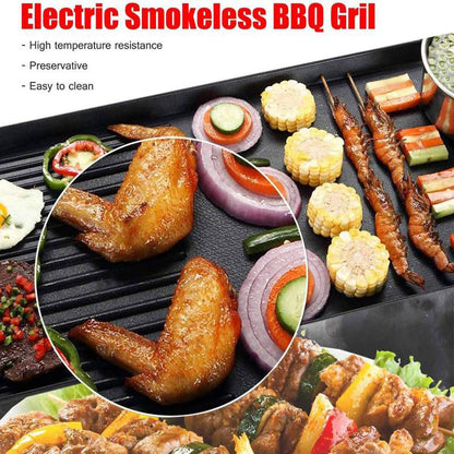 🔥Dual-Zone Electric Griddle with Handle,Extra Large Non-Stick Coating, Available in 3 sizes