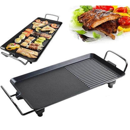 🔥Dual-Zone Electric Griddle with Handle,Extra Large Non-Stick Coating, Available in 3 sizes