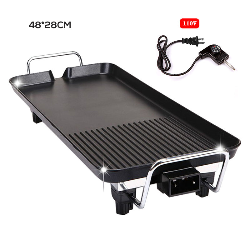 🔥Dual-Zone Electric Griddle with Handle,Extra Large Non-Stick Coating, Available in 3 sizes