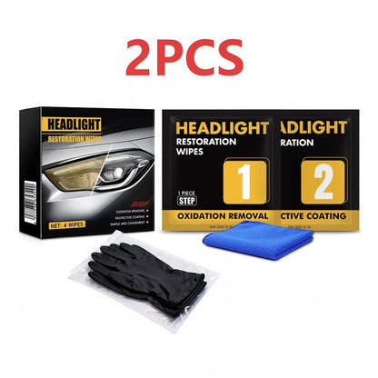 📢📢Buy 5 get 5 free⏰2-Step Car Headlight Restoration Wipe Kit