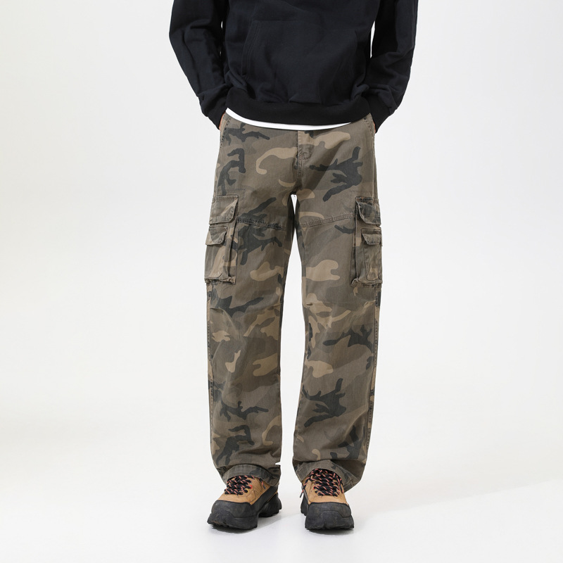 【FREE SHIPPING】Men's Relaxed Fit Camo Cargo Pants