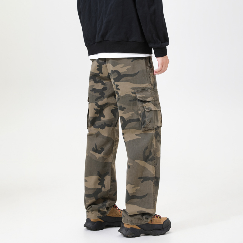 【FREE SHIPPING】Men's Relaxed Fit Camo Cargo Pants