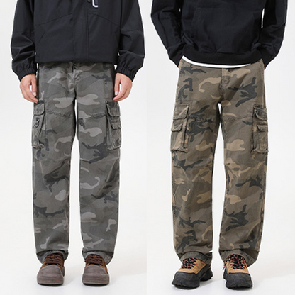 【FREE SHIPPING】Men's Relaxed Fit Camo Cargo Pants