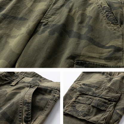 【FREE SHIPPING】Men's Relaxed Fit Camo Cargo Pants
