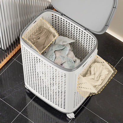 💎 50% OFF VENTILATED LAUNDRY BASKET ! 💎 360° Wheels, Concealing Lid & Large Capacity for Family ✨