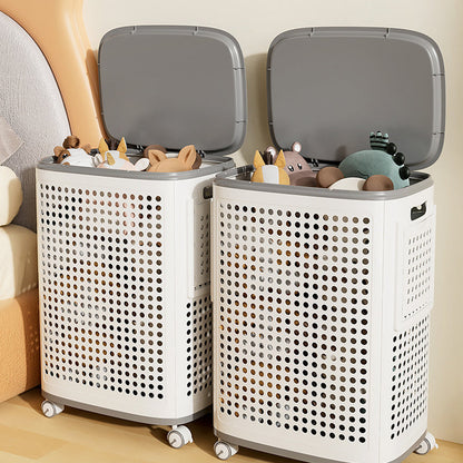 💎 50% OFF VENTILATED LAUNDRY BASKET ! 💎 360° Wheels, Concealing Lid & Large Capacity for Family ✨