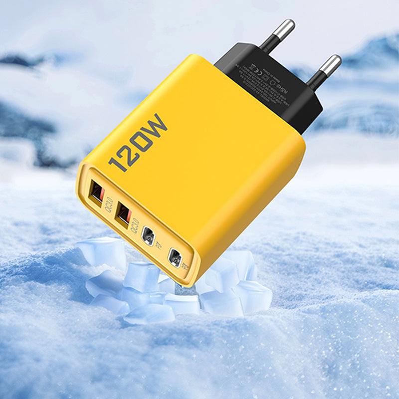🔥🔥120W 4-Port Fast Charger Block