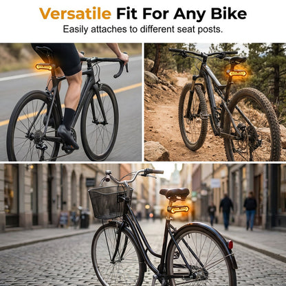 🚴 50% OFF NOW! 🔦 Wireless Turn Signal Light for Bicycles – Rechargeable, Waterproof & Perfect for Night Safety 💡
