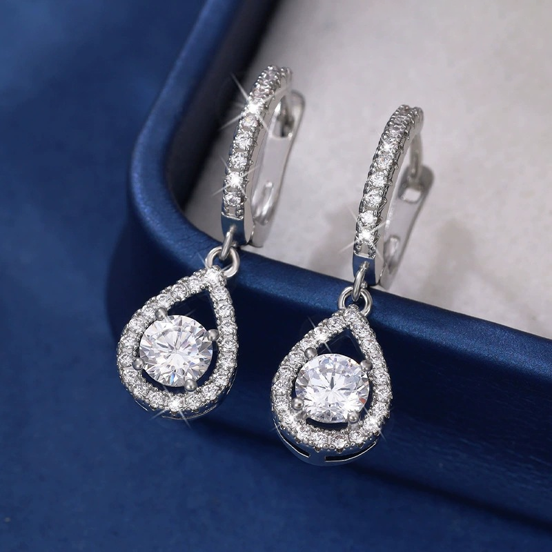 🪐Elegant Teardrop Dangle Hoop Earrings