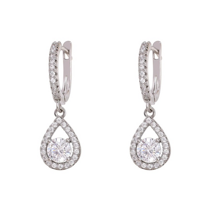 🪐Elegant Teardrop Dangle Hoop Earrings