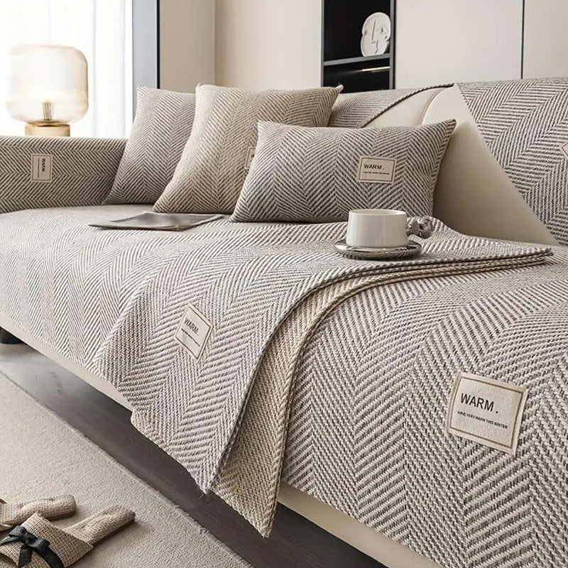 🔥 HOT SALE 🏆 Flash Sale ⚡Modern Herringbone Pattern Couch Cover