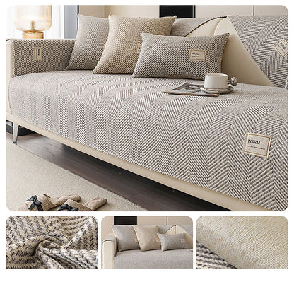 🔥 HOT SALE 🏆 Flash Sale ⚡Modern Herringbone Pattern Couch Cover