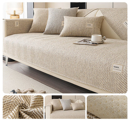 🔥 HOT SALE 🏆 Flash Sale ⚡Modern Herringbone Pattern Couch Cover