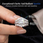 Women's Princess Cut Cubic Zirconia Filled Ring