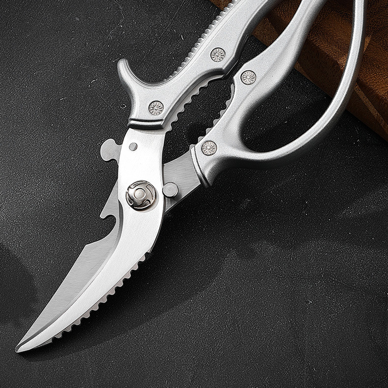 ✂️ LIMITED TIME 50% OFF! ⚡ Heavy-Duty Multifunction Kitchen Shears – 4-in-1 Tool with Fish Scaler, Bottle Opener & Safety Lock 🔪