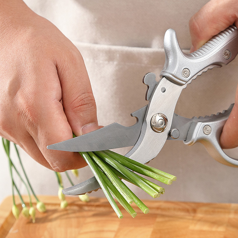 ✂️ LIMITED TIME 50% OFF! ⚡ Heavy-Duty Multifunction Kitchen Shears – 4-in-1 Tool with Fish Scaler, Bottle Opener & Safety Lock 🔪