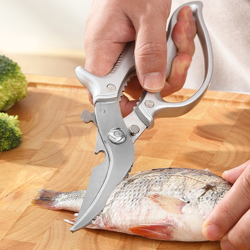 ✂️ LIMITED TIME 50% OFF! ⚡ Heavy-Duty Multifunction Kitchen Shears – 4-in-1 Tool with Fish Scaler, Bottle Opener & Safety Lock 🔪