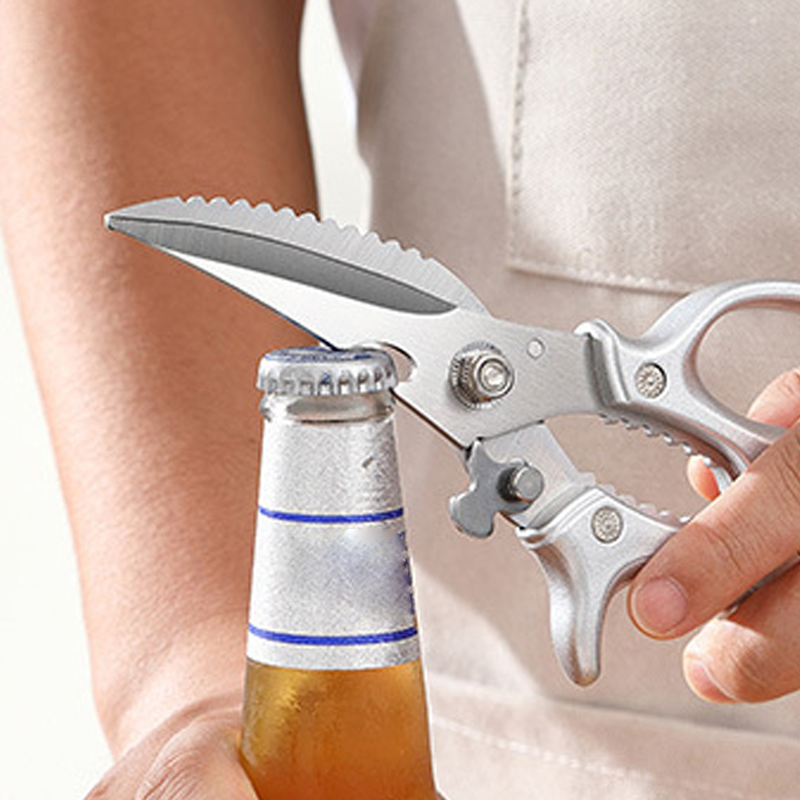 ✂️ LIMITED TIME 50% OFF! ⚡ Heavy-Duty Multifunction Kitchen Shears – 4-in-1 Tool with Fish Scaler, Bottle Opener & Safety Lock 🔪