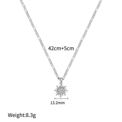 🌻 50% OFF NOW! ✨ Sunflower Pendant Necklace for Women – Sparkling Cubic Zirconia, Lightweight & Durable Gold-Tone Finish 💛