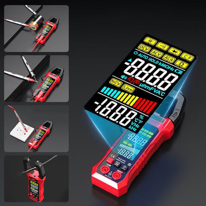 🔥Hot Sale🔥All-in-One Digital Clamp Meter: Precision Meets Power!Auto-ranging Amp Meter Built-in HD Color Screen, Measures AC/DC Current Voltage Temperature NCV