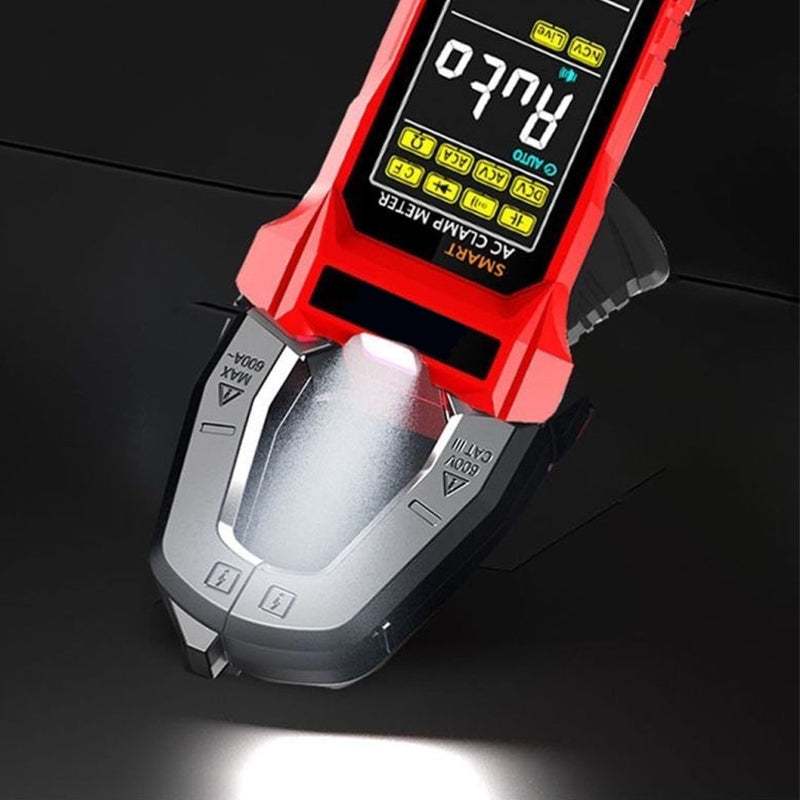 🔥Hot Sale🔥All-in-One Digital Clamp Meter: Precision Meets Power!Auto-ranging Amp Meter Built-in HD Color Screen, Measures AC/DC Current Voltage Temperature NCV