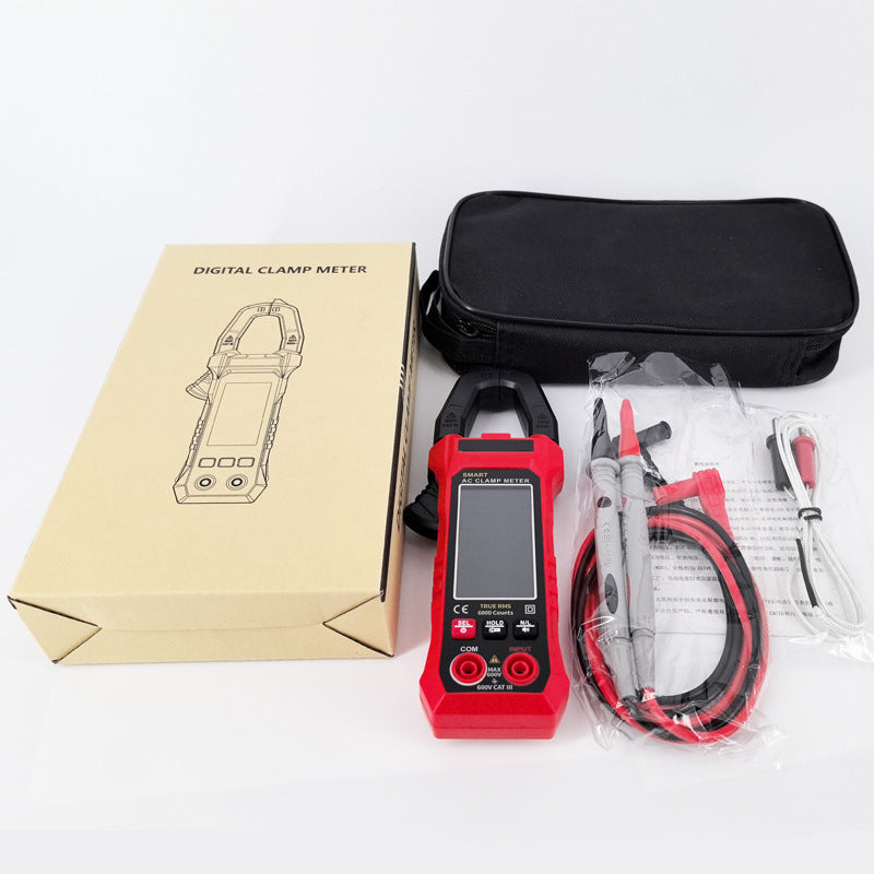 🔥Hot Sale🔥All-in-One Digital Clamp Meter: Precision Meets Power!Auto-ranging Amp Meter Built-in HD Color Screen, Measures AC/DC Current Voltage Temperature NCV