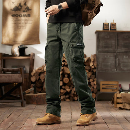 👖 50% OFF & FREE SHIPPING ✈️ Men's Cotton Cargo Tactical Pants – Multi-Pocket, Reinforced Construction & Adjustable Waist 🔧