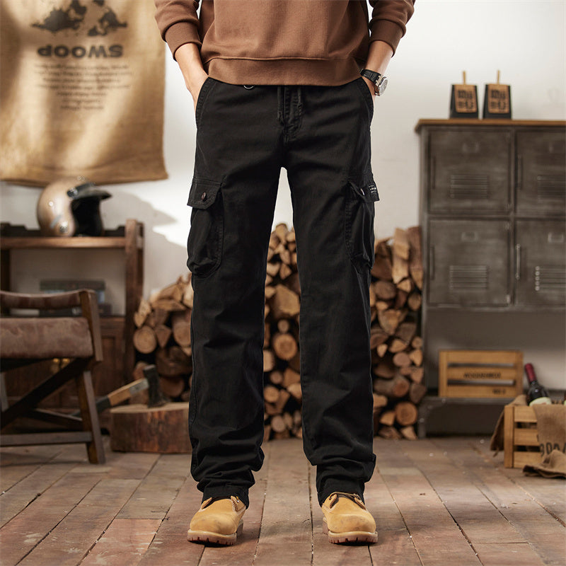 👖 50% OFF & FREE SHIPPING ✈️ Men's Cotton Cargo Tactical Pants – Multi-Pocket, Reinforced Construction & Adjustable Waist 🔧