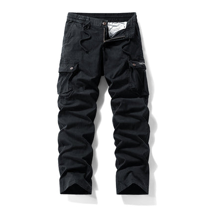 👖 50% OFF & FREE SHIPPING ✈️ Men's Cotton Cargo Tactical Pants – Multi-Pocket, Reinforced Construction & Adjustable Waist 🔧