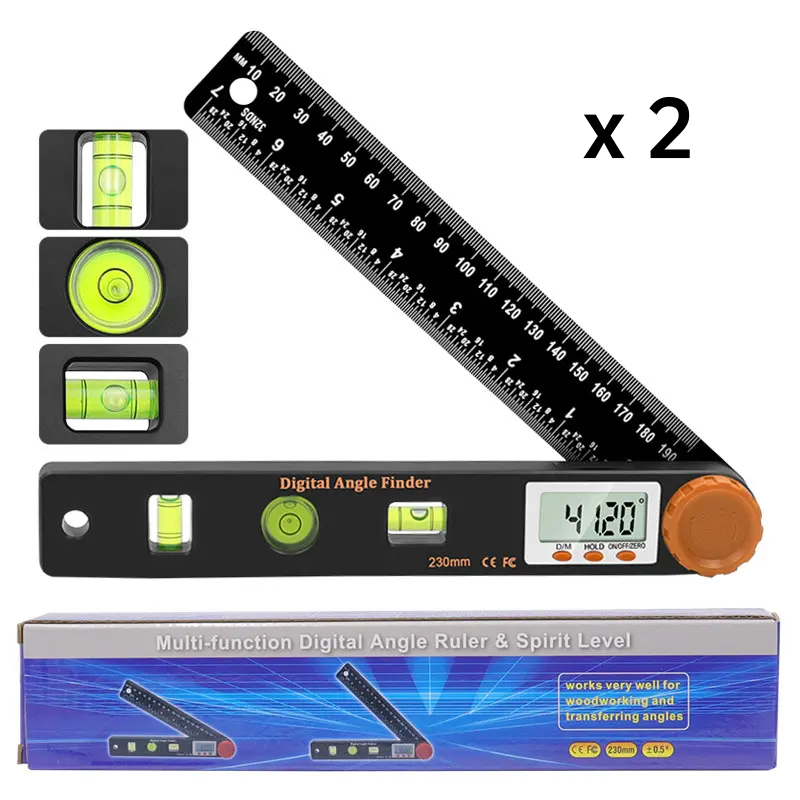4-in-1 Digital Angle Finder Ruler with Level